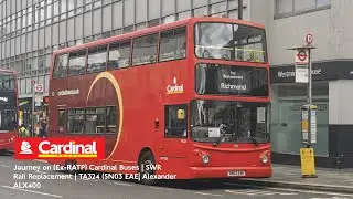 Journey on (Ex-RATP) Cardinal Buses | SWR Rail Replacement | TA324 (SN03 EAE) | Alexander ALX400