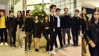The Archies Suhana Khan Khushi Kapoor Agastya Nanda Mihir Ahuja Yuvraj Menda At Mumbai Airport