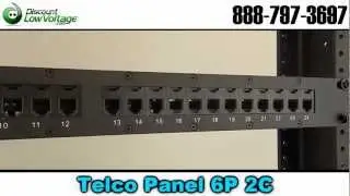 Cat3 24 Port Telco Patch Panel | 1U Rackmount | RJ11 2 Conductor