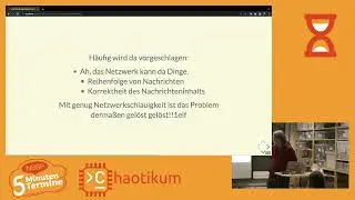 Jakob über End-To-End Arguments im Systemdesign [Fünf Minuten Termine]
