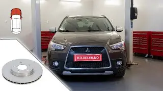 Mitsubishi ASX: Hvordan bytte bremseskiver foran - 2010 og nyere modeller
