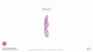 Ovo K1, розовый - Вибратор с клиторальным стимулятором