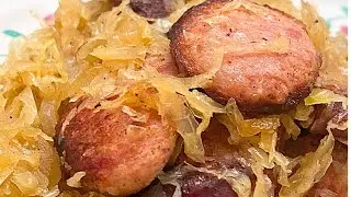 SMOKED SAUSAGE & SAUERKRAUT | Oldie, but Goodie | SUPER EASY RECIPE!