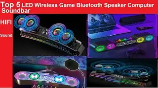 Rechargeable Bluetooth Soundbar Subwoofer Speaker with FM Radio function for Home or E-sport Game