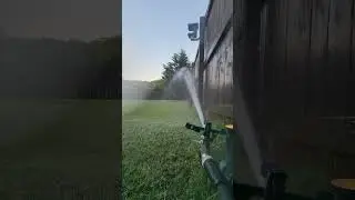 Morning Sprinkler ASMR. Lawn zen. #lawn #lawncare #asmr
