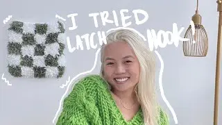 I made my own decor with latch hook!