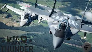 Mig 29 & F16 VS WHOLE TEAM - War Thunder ( 2 ACES)