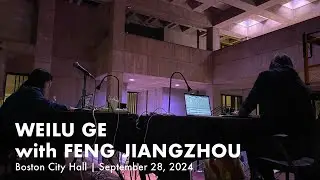 Weilu Ge with Feng Jiangzhou at Boston City Hall