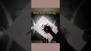 EASY TRACING HACK👩‍🎨|HOW TO TRACE A PICTURE WITHOUT TRACING PAPER