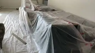 Interior crack repair using metal mesh and removing the movement.