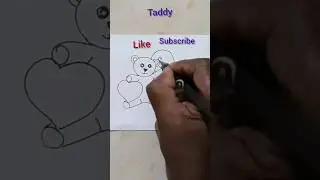 Teddy drawing easy #viral #shorts #teddydrawing #teddy #teddytoy
