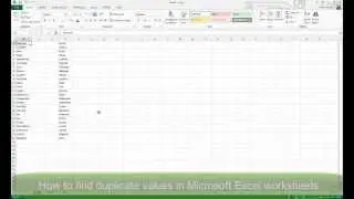 How to Find Duplicate Values in Microsoft Excel