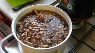 Грибной суп/Жизнь в деревне/Постная пища