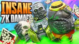 INSANE Caustic 25 KILLS and 7,157 Damage Apex Legends Gameplay Season 22