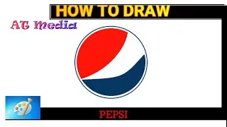 How To Draw PEPSI LOGO- MS Paint