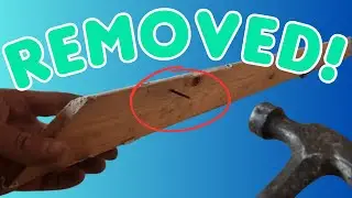 How to remove a nail using a hammer