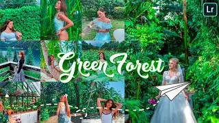 Green Forest Preset | Free Lightroom Mobile Presets Free DNG | Lightroom Editing Tutorial