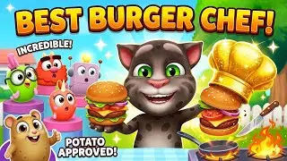 How to make best burger ever in my talking tom 2 latest unreleased update | Talking Tom 2 backyard |
