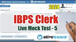 Oliveboard IBPS Clerk Live Mock Test - 5📚✍️ | How to Attempt Mock #oliveboard #ibpsclerk