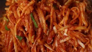 소금으로 절이지마세요! 함바집 무생채 정말 쉽게 알려드려요~