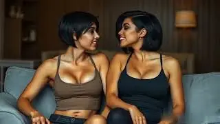 Two  Indian Women sanjana and sneha are kissing each other ｜ Lesbians Kissing Video #love_qqxCwA2u5