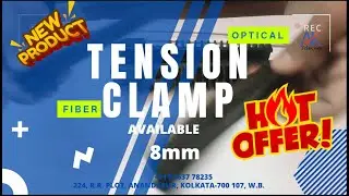 FTTH OPTICAL FIBER TENSION CLAMP II AK TELECOM   #ftth #telecom #opticalfiber #splicingmachine