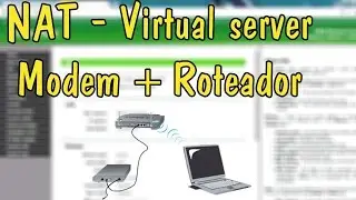 Redirecionamento de IP por porta - Modem conectado a Roteador (NAT)