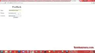 10 Handaling Postback data in web form ASP NET page