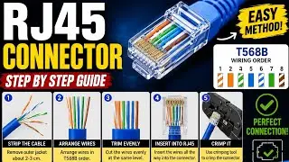 how to make rj45 cable step by step.how to make ethernet cable.rj45 connector