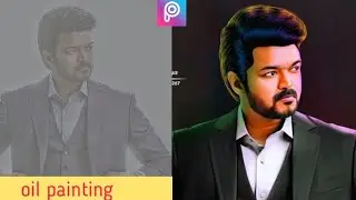 PicsArt Digital oil paint effect Photo editing tutorial || PicsArt hair styel photo editing new