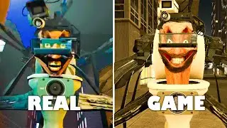 Skibidi toilets battles REAL VS GAME | Part 13 (Cameramen, TV man Boss, G man)