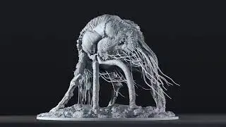 Creature turntable, Zbrush Sculpt