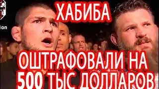 Хабиба оштрафовали на 500 тыс долларов