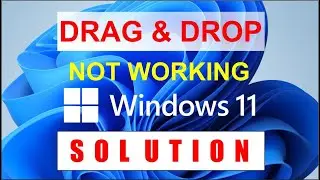 windows 11 taskbar drag and drop not working | enable drag and drop window 11 | how to fix drag drop