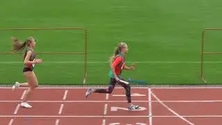 1 забег 4х200 девушки. Первенство города по эстафетному бегу 19.09.18