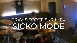 Travis Scott - Sicko mode (Skrillex Remix) (Sticknote Drum cover)