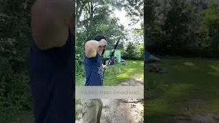 Field tip, small game blunt, broadhead shot back to back. #archery  #bowhunting #taylorswift