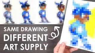 SAME DRAWING, DIFFERENT MEDIUM - How Art Supplies Change Your Style
