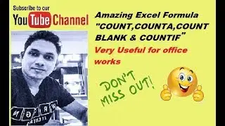 Excel Magic||Amazing Formula|| COUNT,COUNTA,COUNTBLANK & COUNTIF|| HINDI