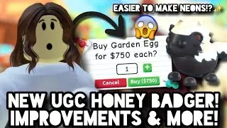 New UGC Honey Badger & More! | Adopt Me! | Roblox