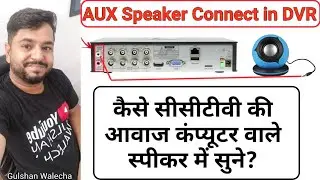 DVR/NVR Audio Output Connection Issue | Aux to AV Connector through DVR