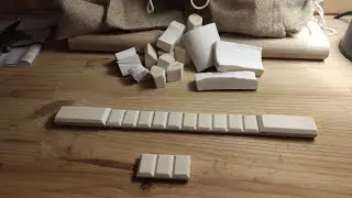 Чётки из кости (цевка коровы) 