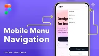 Create Responsive Mobile Header Navigation Menu and Home Screen Design