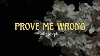 Prove Me Wrong | Tyler Joseph | Lyrics