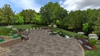 Dalia back landscaping design-Hyde Park NY