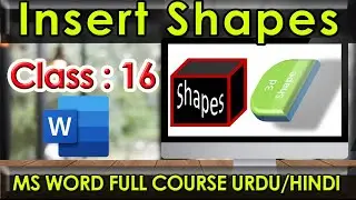 Ms Word - Insert Shapes | How To Use Shapes In Microsoft Word | 
