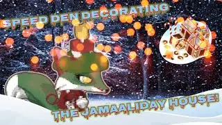 Speed Den Decorating the Jamaaliday House!