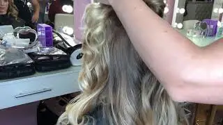 Свадебная прическа на среднюю длину волос