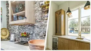 75 Home Bar With Light Wood Cabinets And Quartzite Countertops Design Ideas You'll Love 🔴