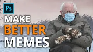 Photoshop Artist Reacts to Bernie Sanders Meme | Photoshop Tutorial